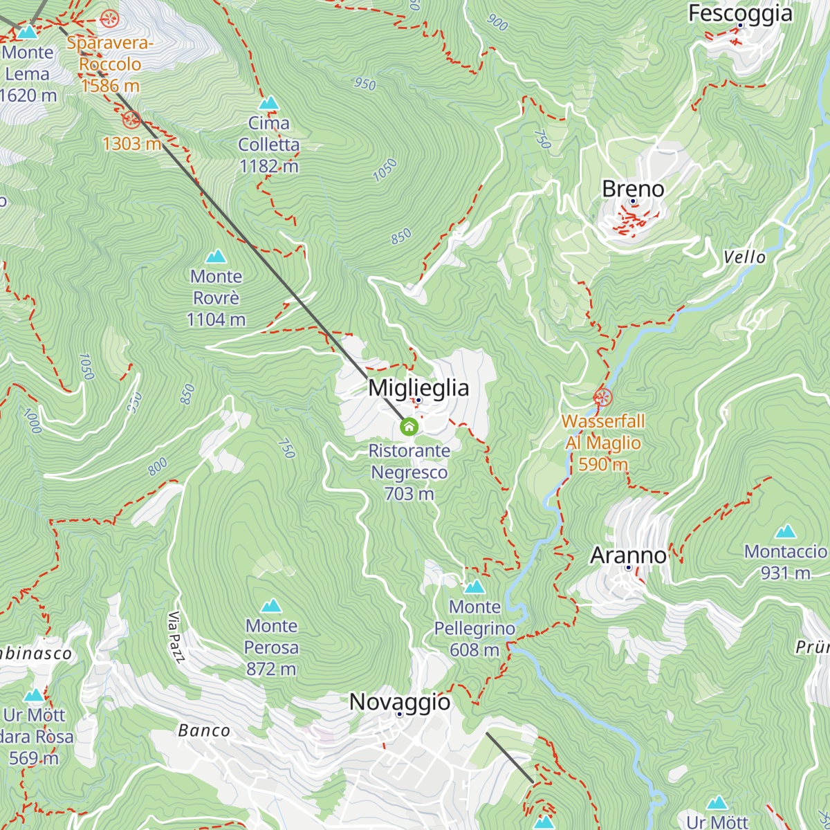 Osterio Grotto Fonti map