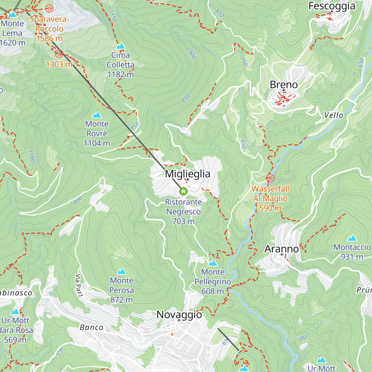 Osterio Grotto Fonti map