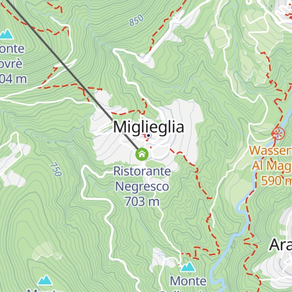 Map of Osterio Grotto Fonti