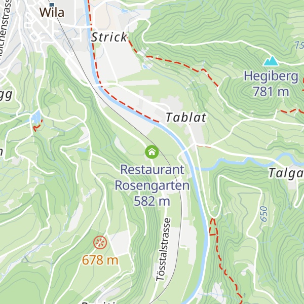 Map of Restaurant Rosengarten