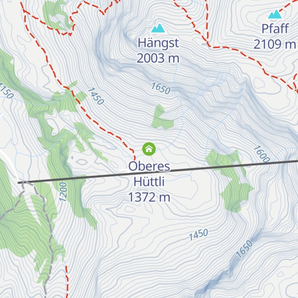 Map of Oberes Hüttli