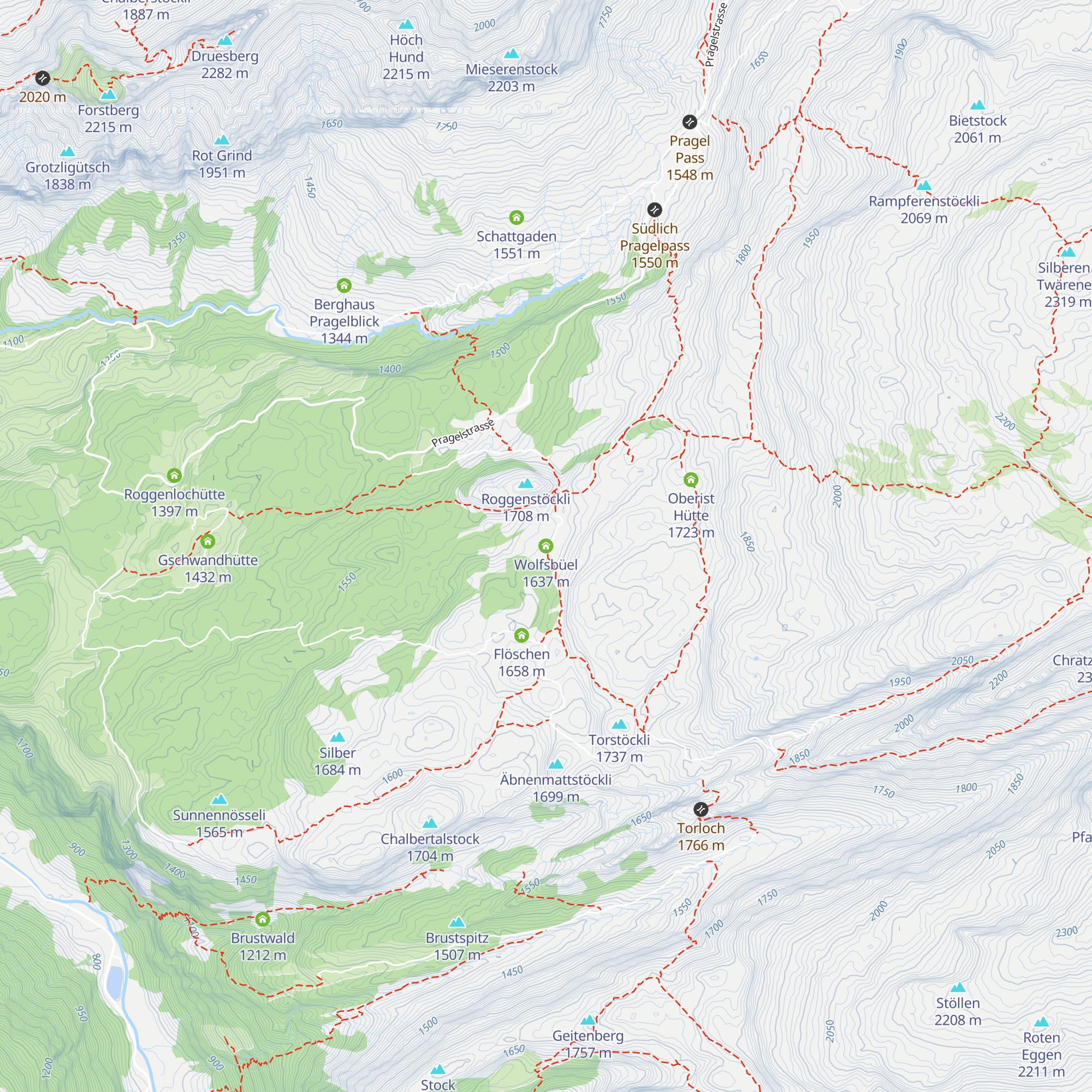 Wolfsbüel map