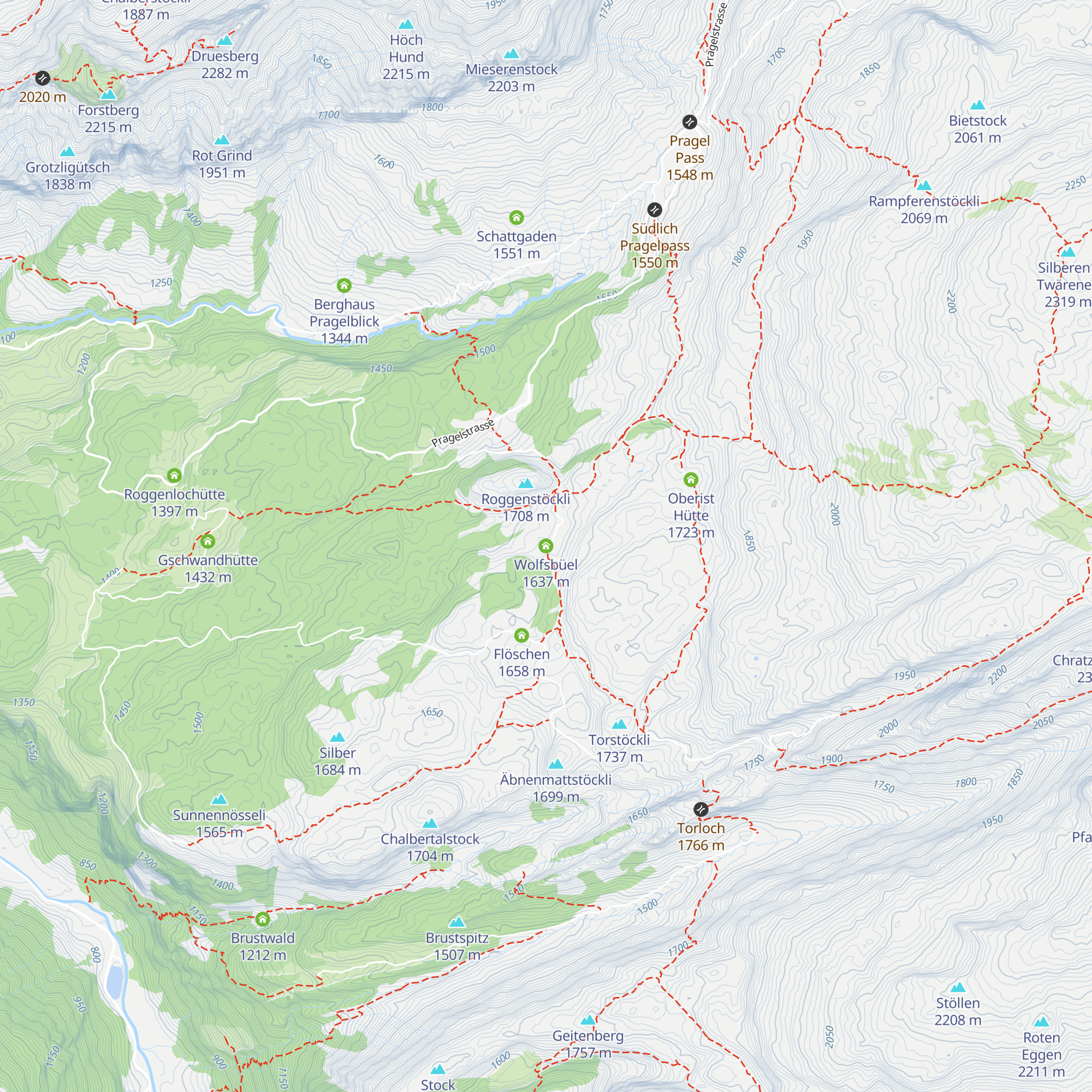 Wolfsbüel map