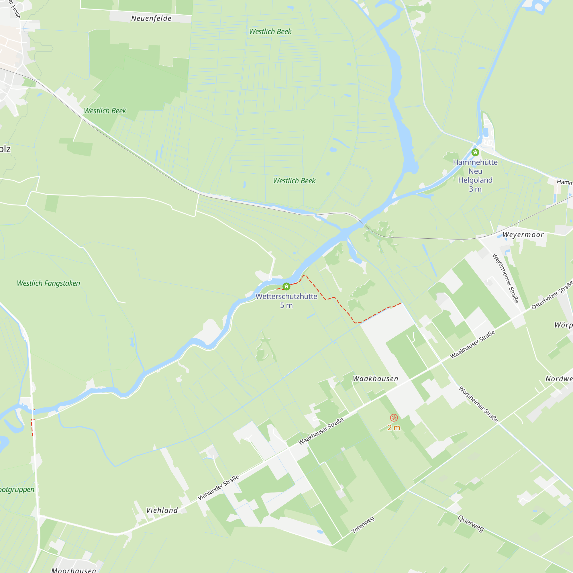 Wetterschutzhütte map