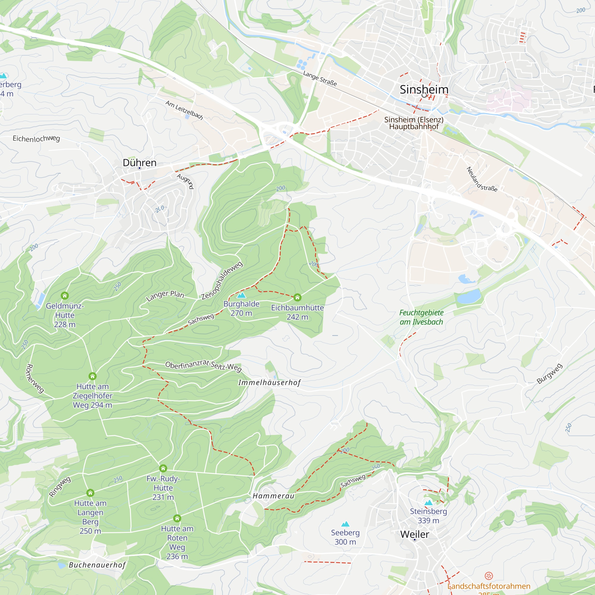 Eichbaumhütte map