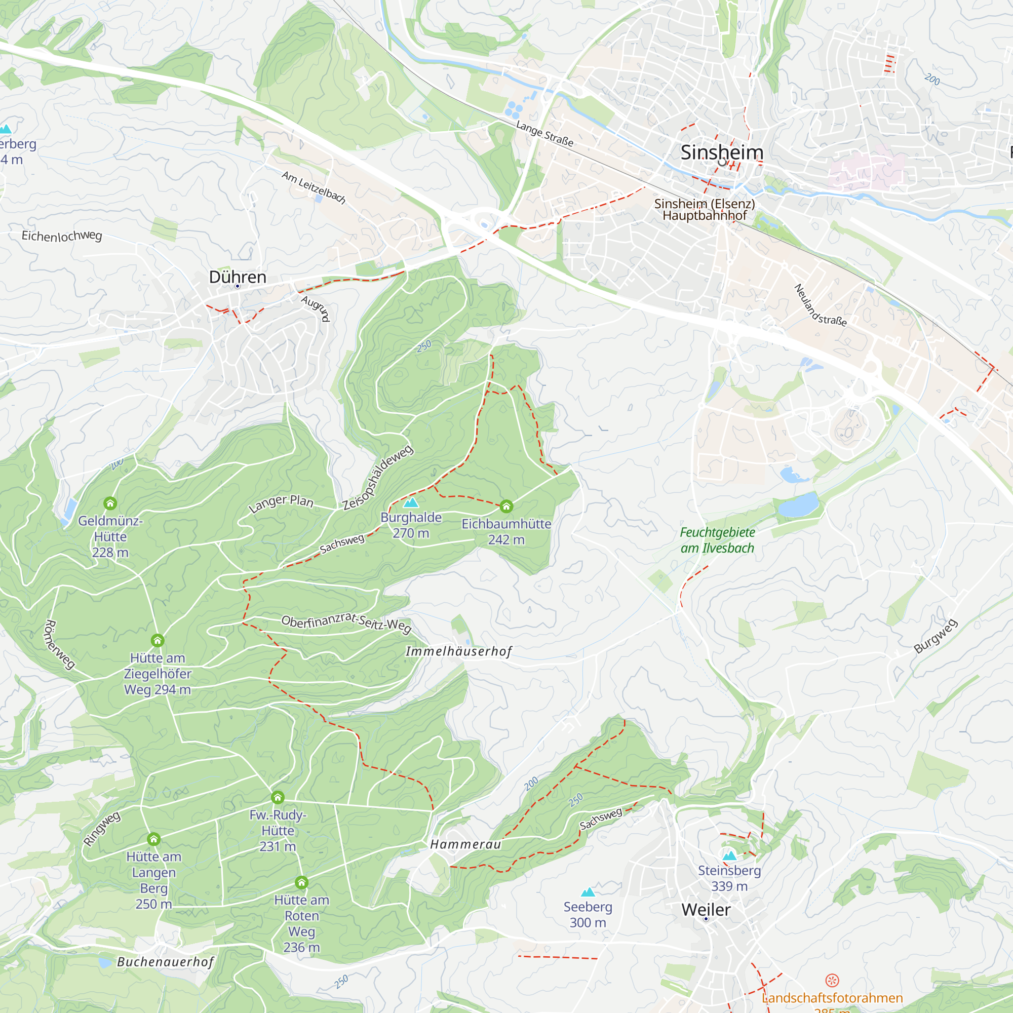 Eichbaumhütte map