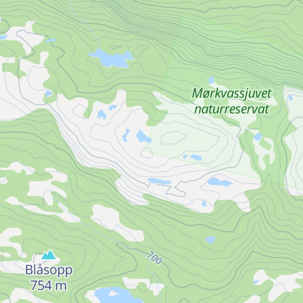 Map of Røglefjell