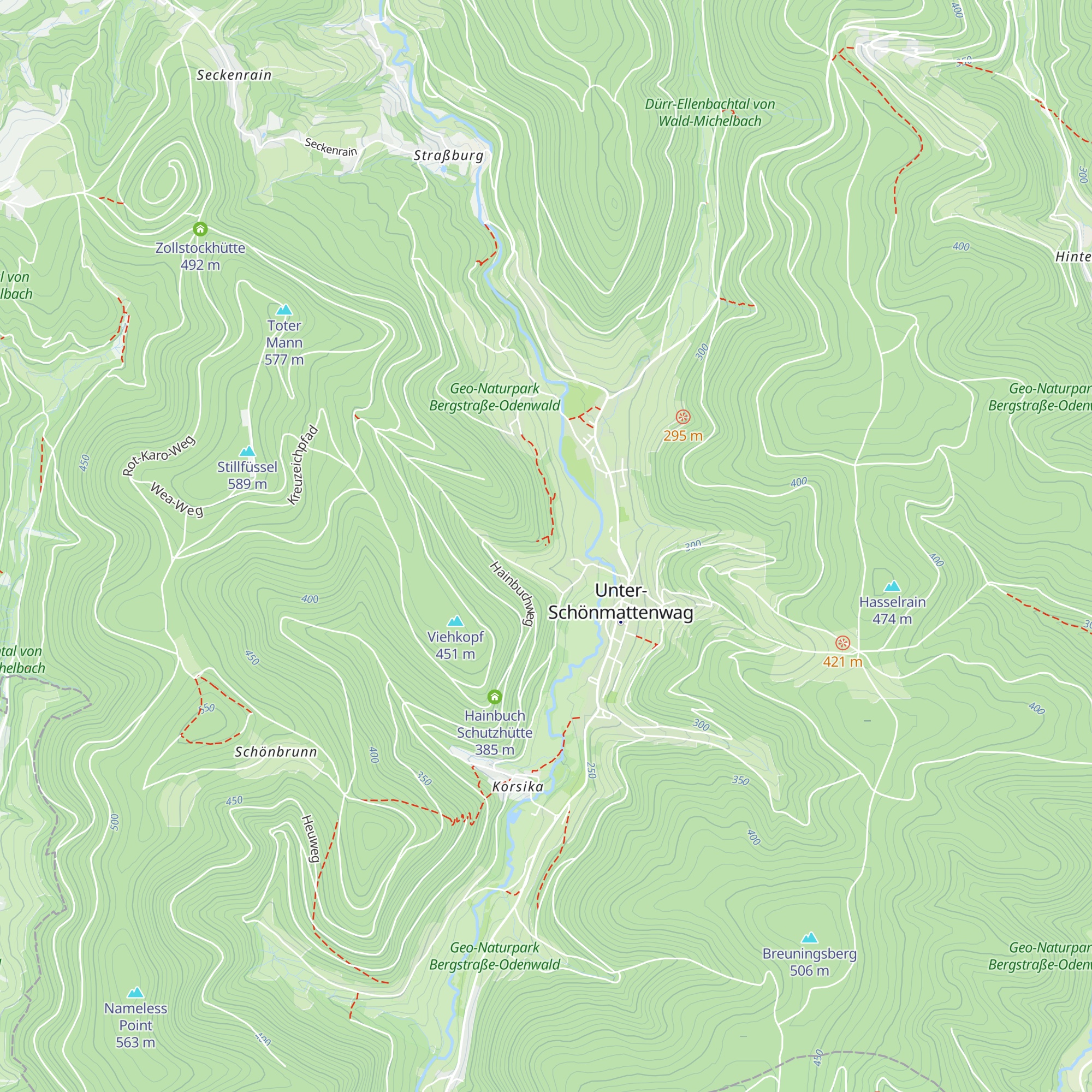 Hoberghütte map