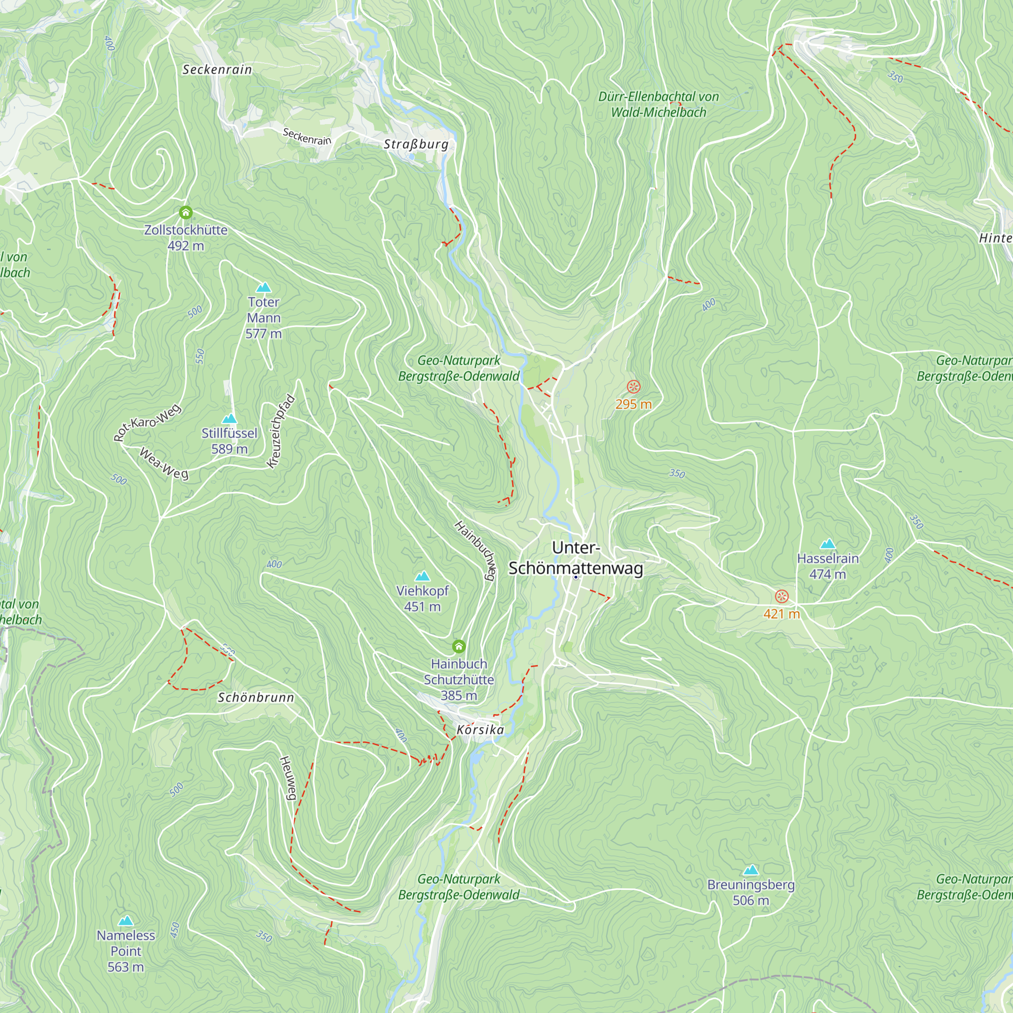 Hoberghütte map