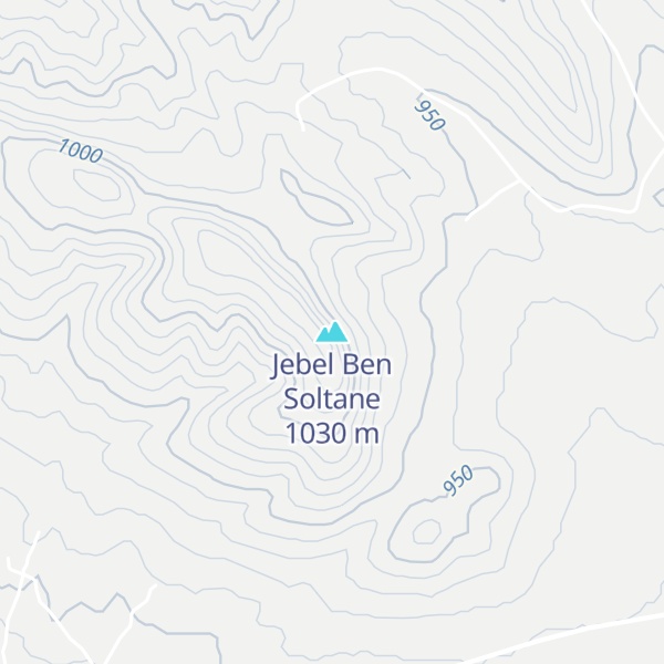 Map of Jebel Ben Soltane