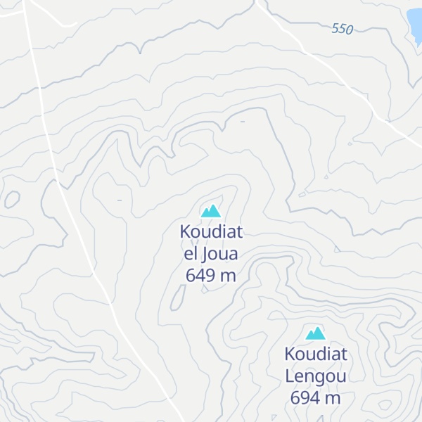 Map of Koudiat el Joua