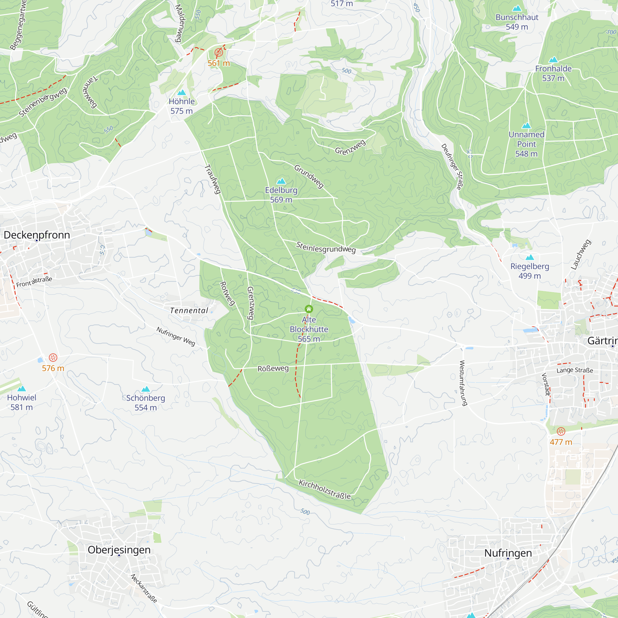Alte Blockhütte map
