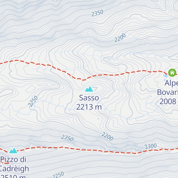 Map of Sasso