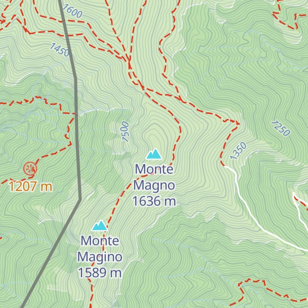 Map of Monte Magno