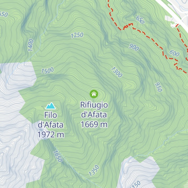 Map of Rifiugio d'Afata