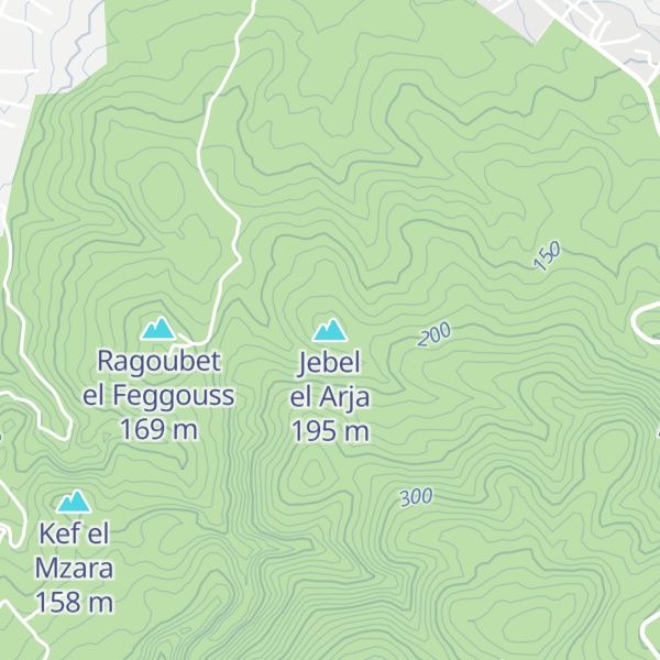 Map of Jebel el Arja