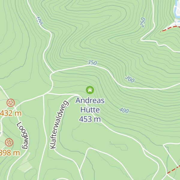 Map of Andreas Hütte