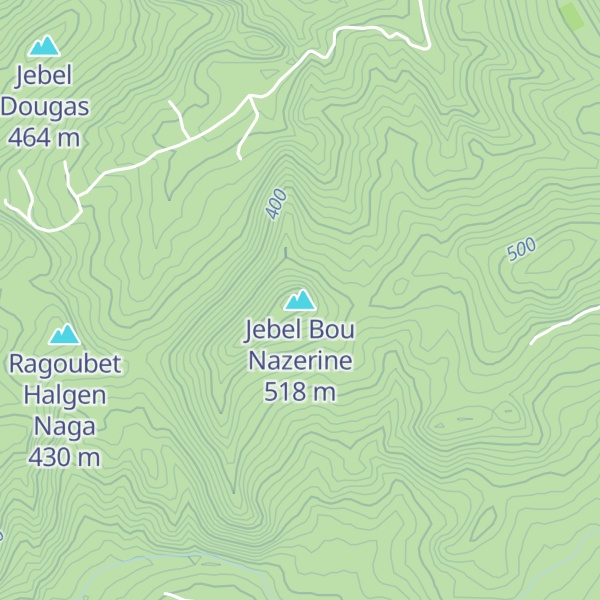 Map of Jebel Bou Nazerine