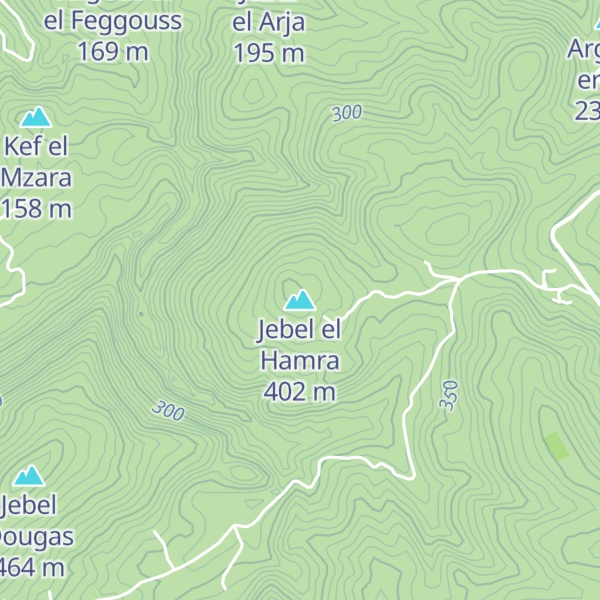Map of Jebel el Hamra