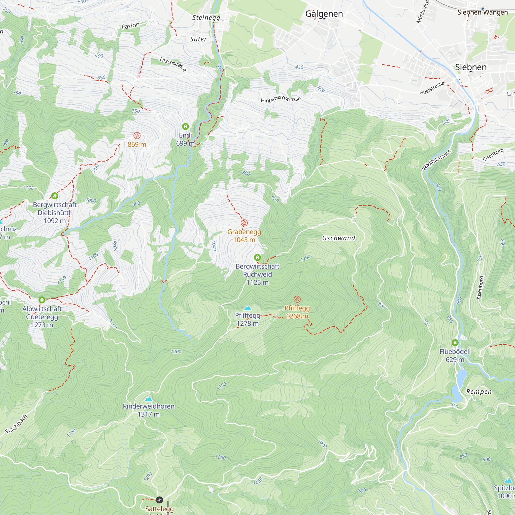 Bergwirtschaft Ruchweid map