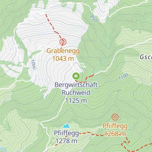 Map of Bergwirtschaft Ruchweid