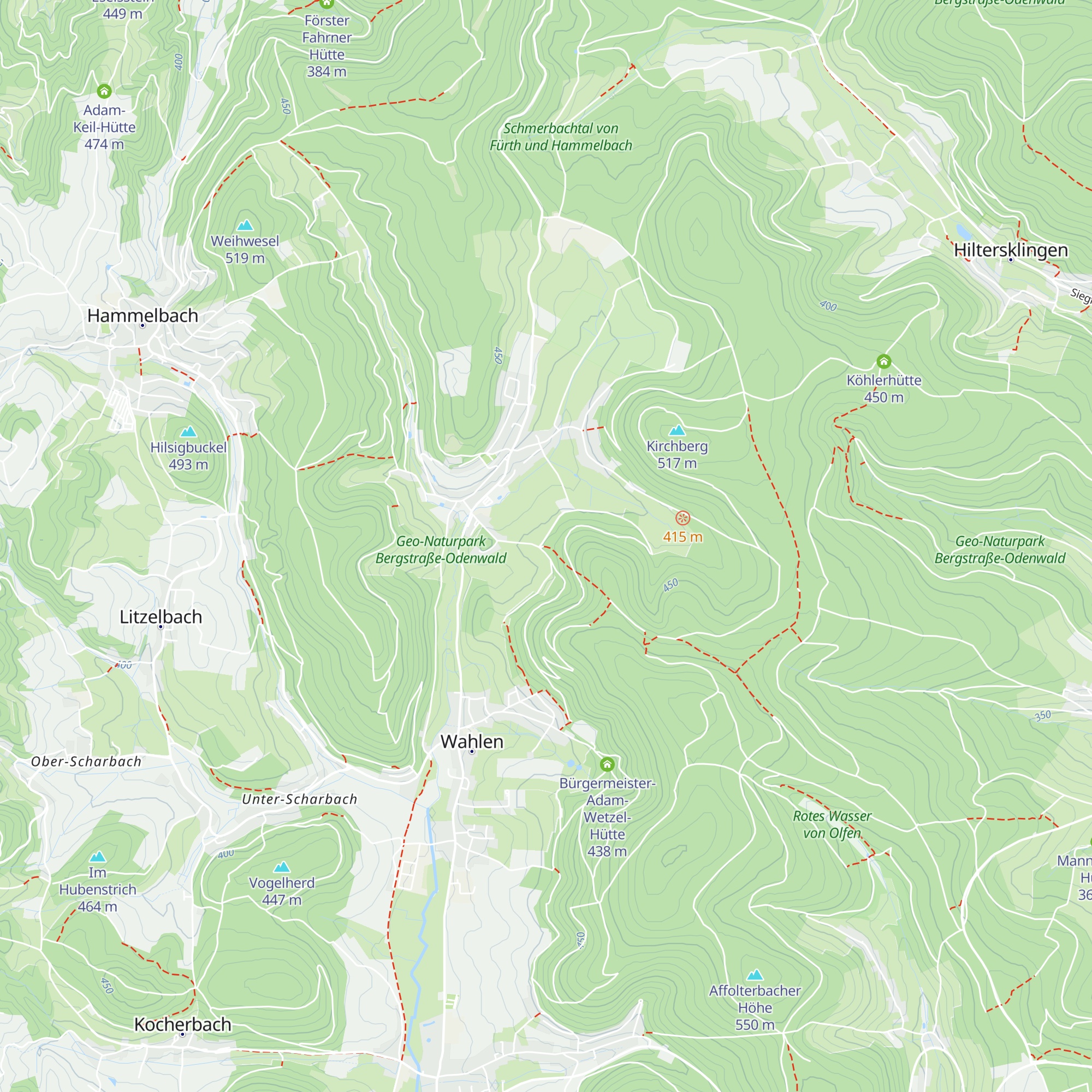 Sebastian Jost Hütte map