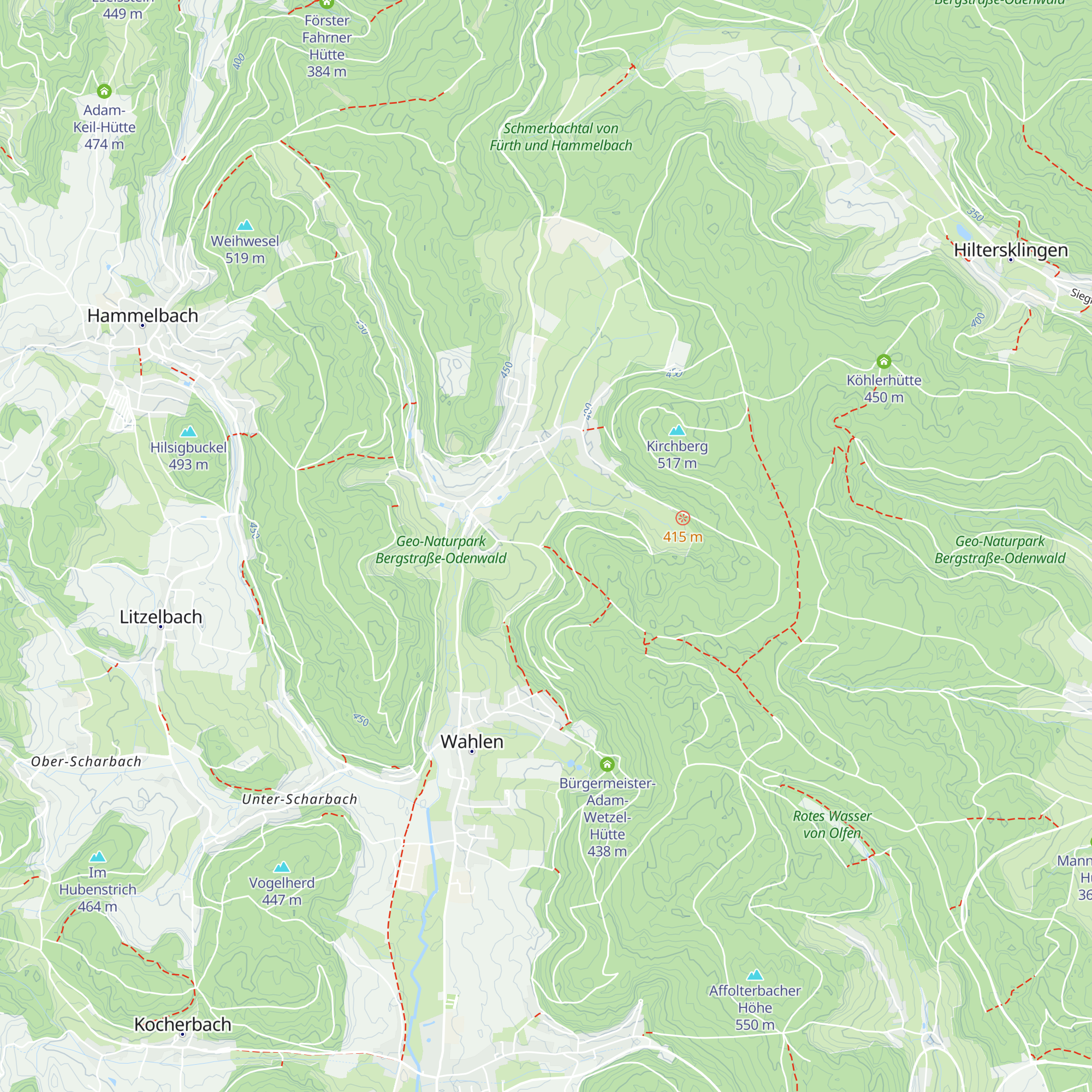 Sebastian Jost Hütte map