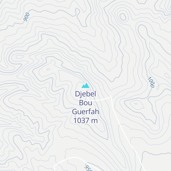 Map of Djebel Bou Guerfah