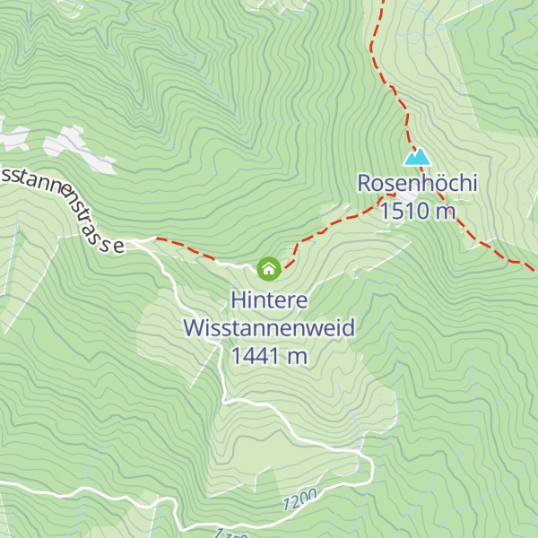 Map of Hintere Wisstannenweid