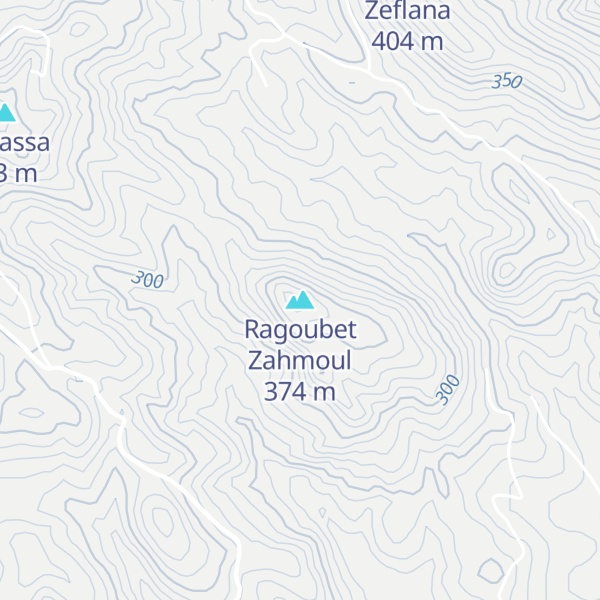 Map of Ragoubet Zahmoul