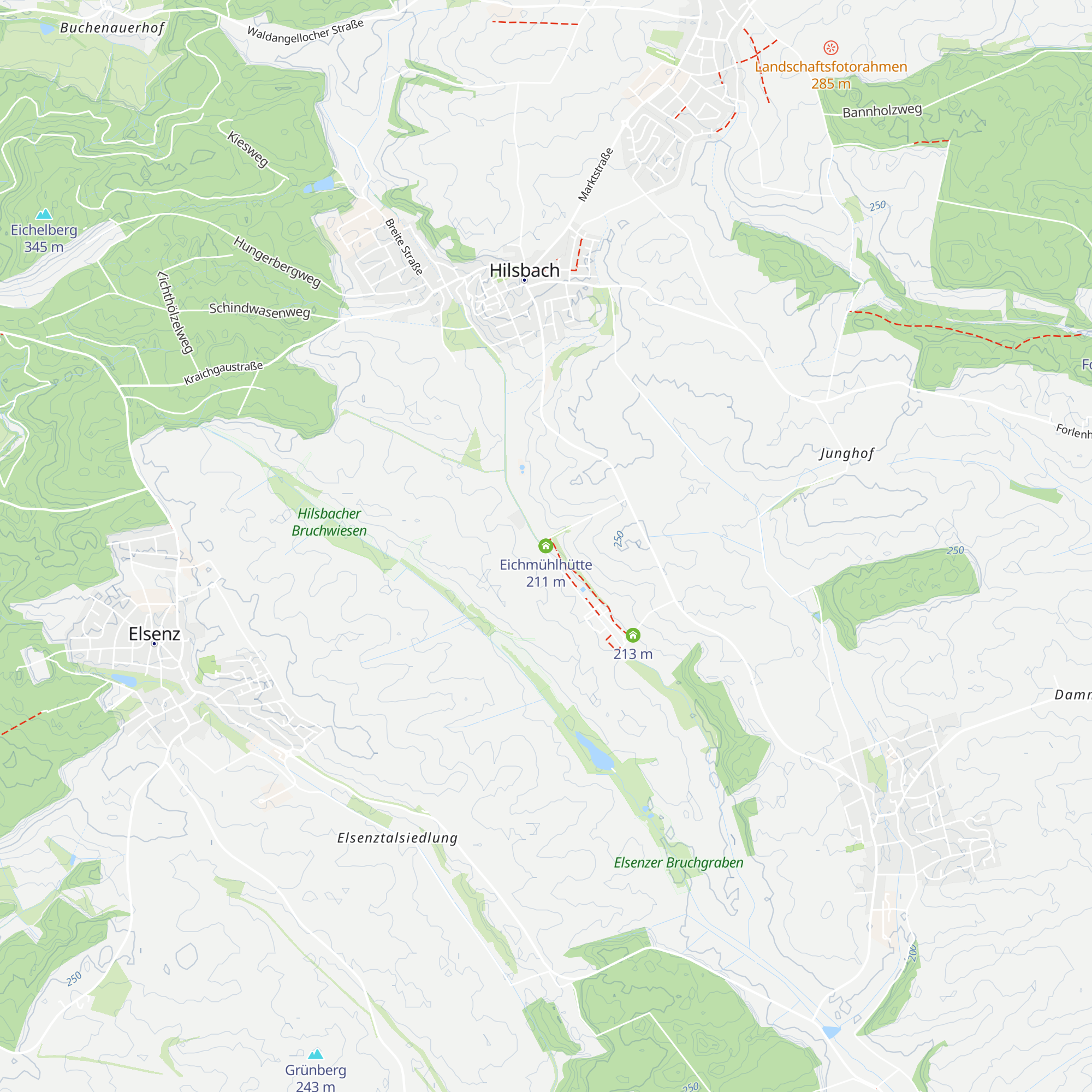 Eichmühlhütte map