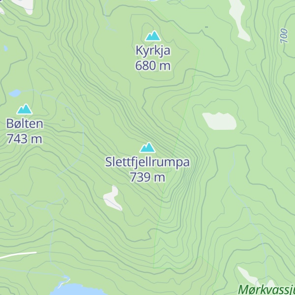 Map of Slettfjellrumpa