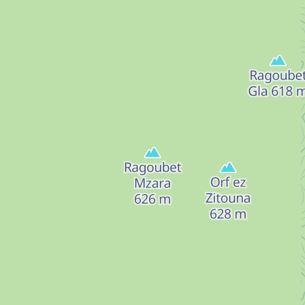 Map of Ragoubet Mzara