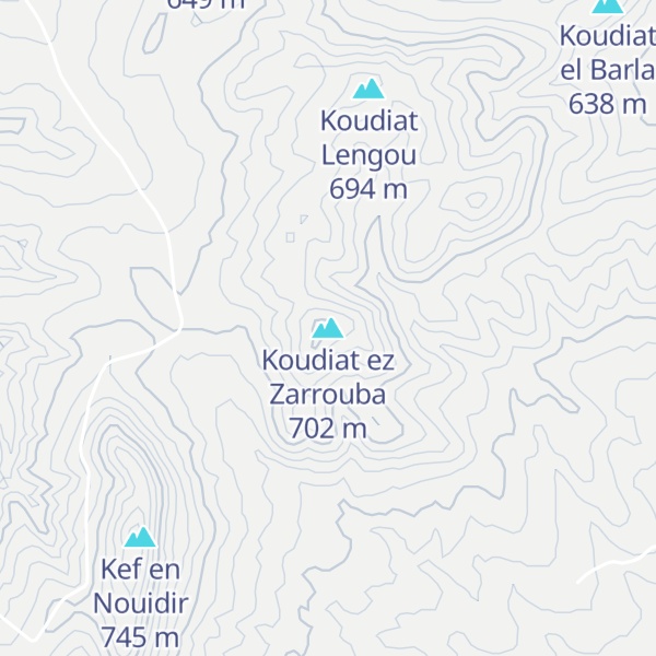 Map of Koudiat ez Zarrouba