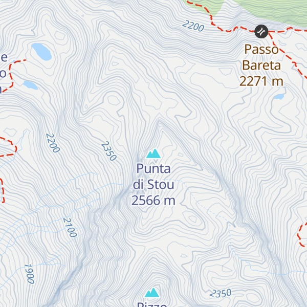 Map of Punta di Stou