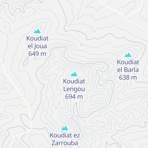 Map of Koudiat Lengou