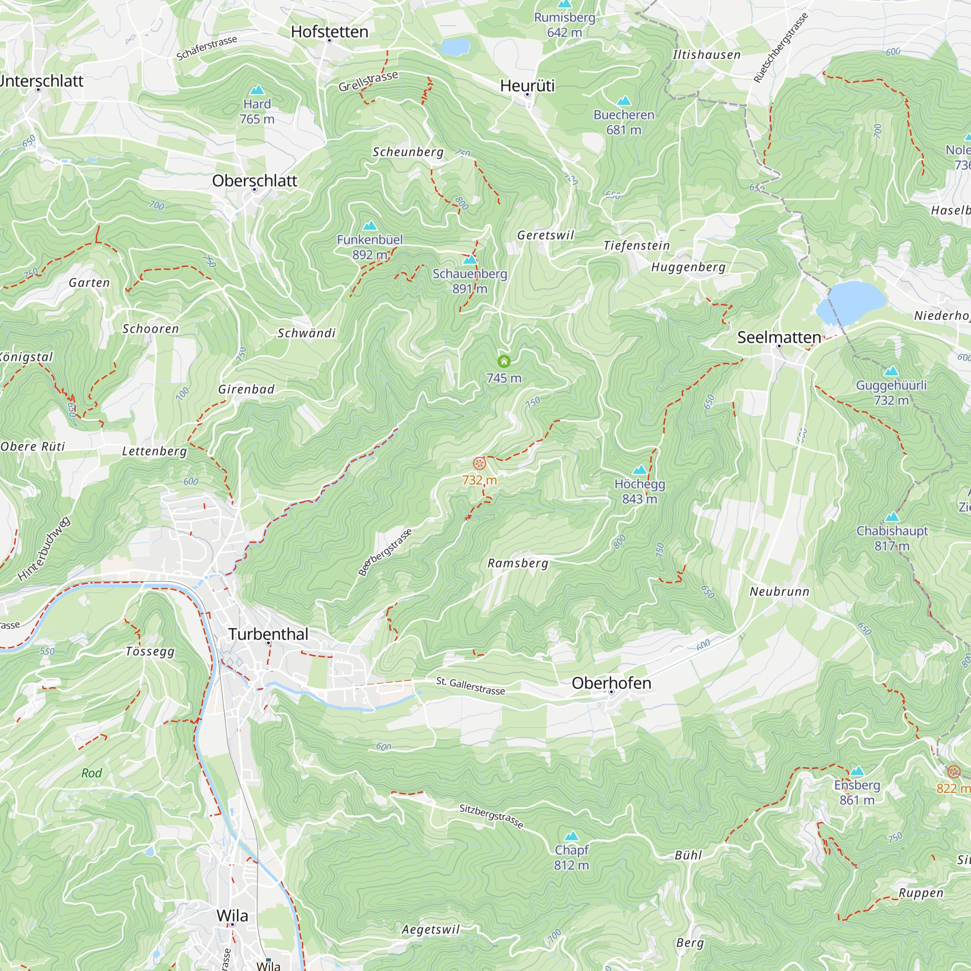 Alpwirtschaft Schnurrberg map