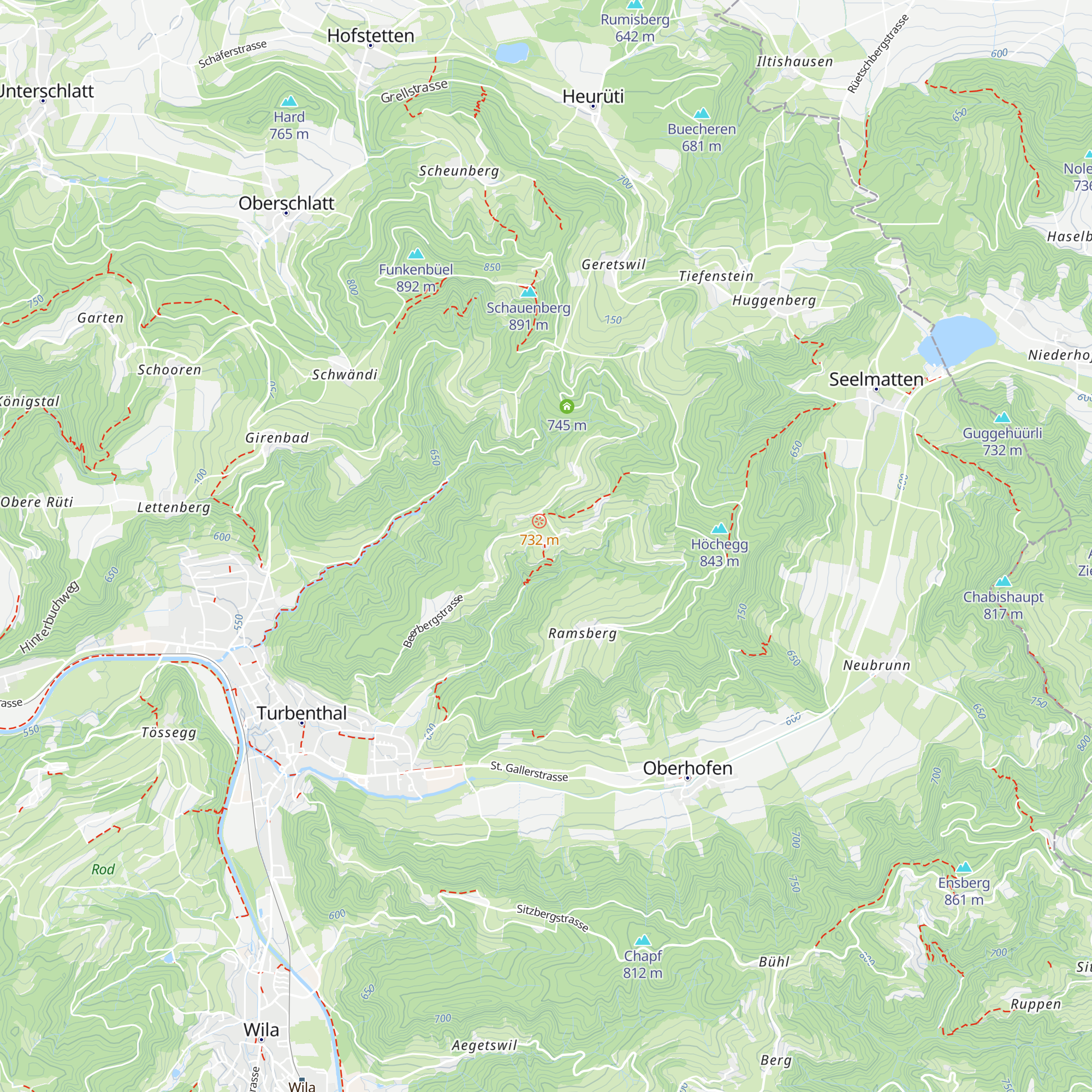Alpwirtschaft Schnurrberg map