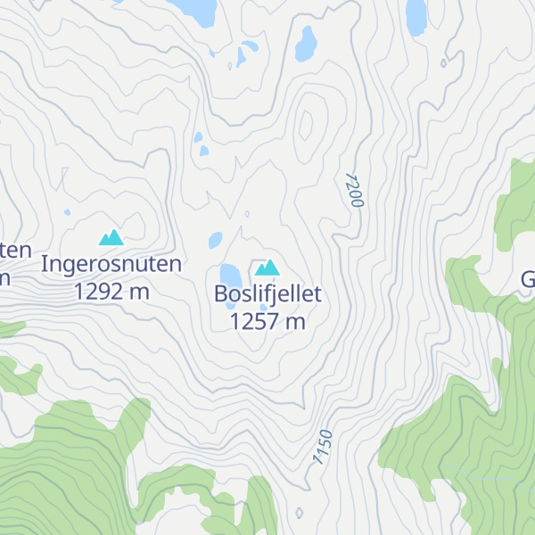 Map of Boslifjellet