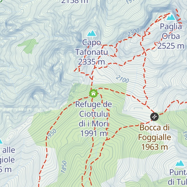 Map of Refuge de Ciottulu di i Mori