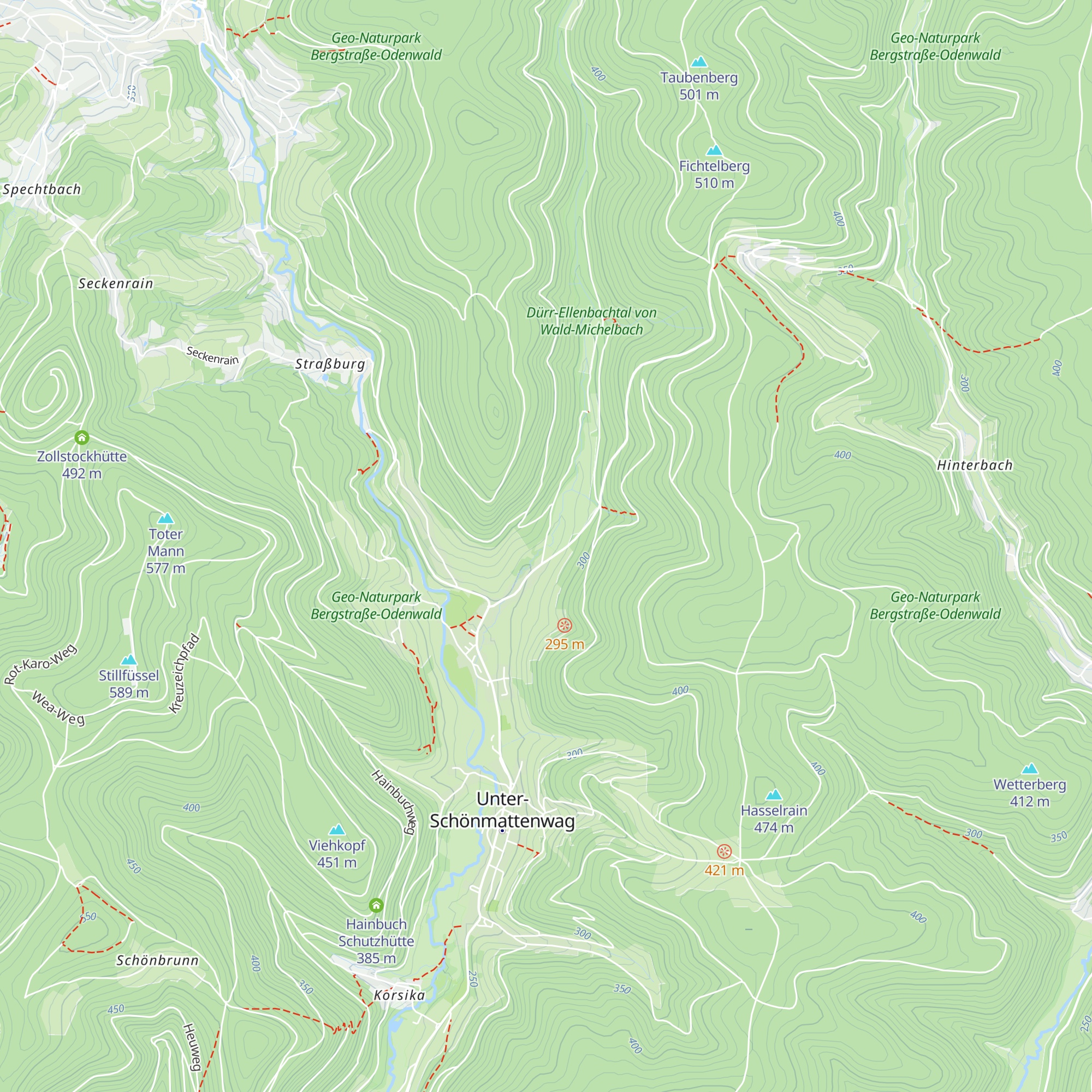 Grillhütte Ober-Schönmattenwag map