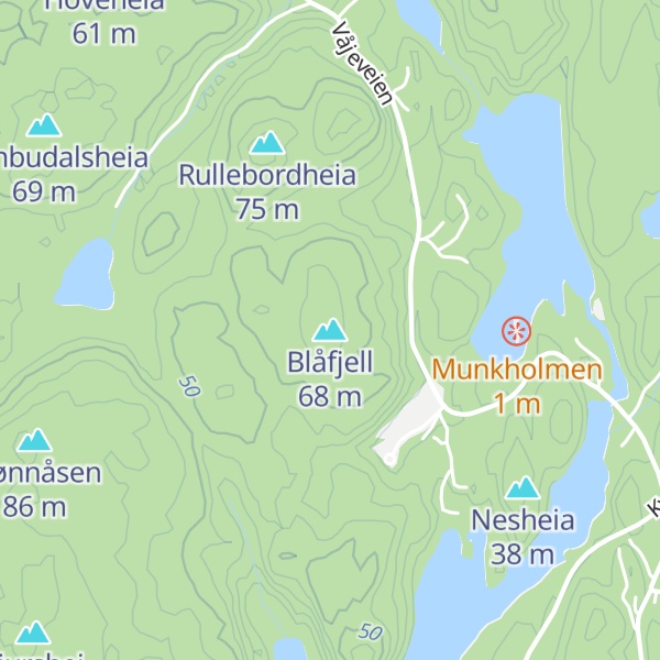 Map of Blåfjell