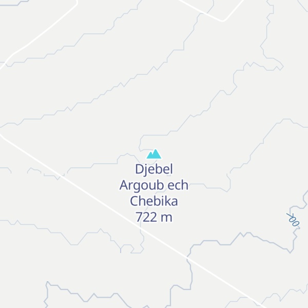 Map of Djebel Argoub ech Chebika