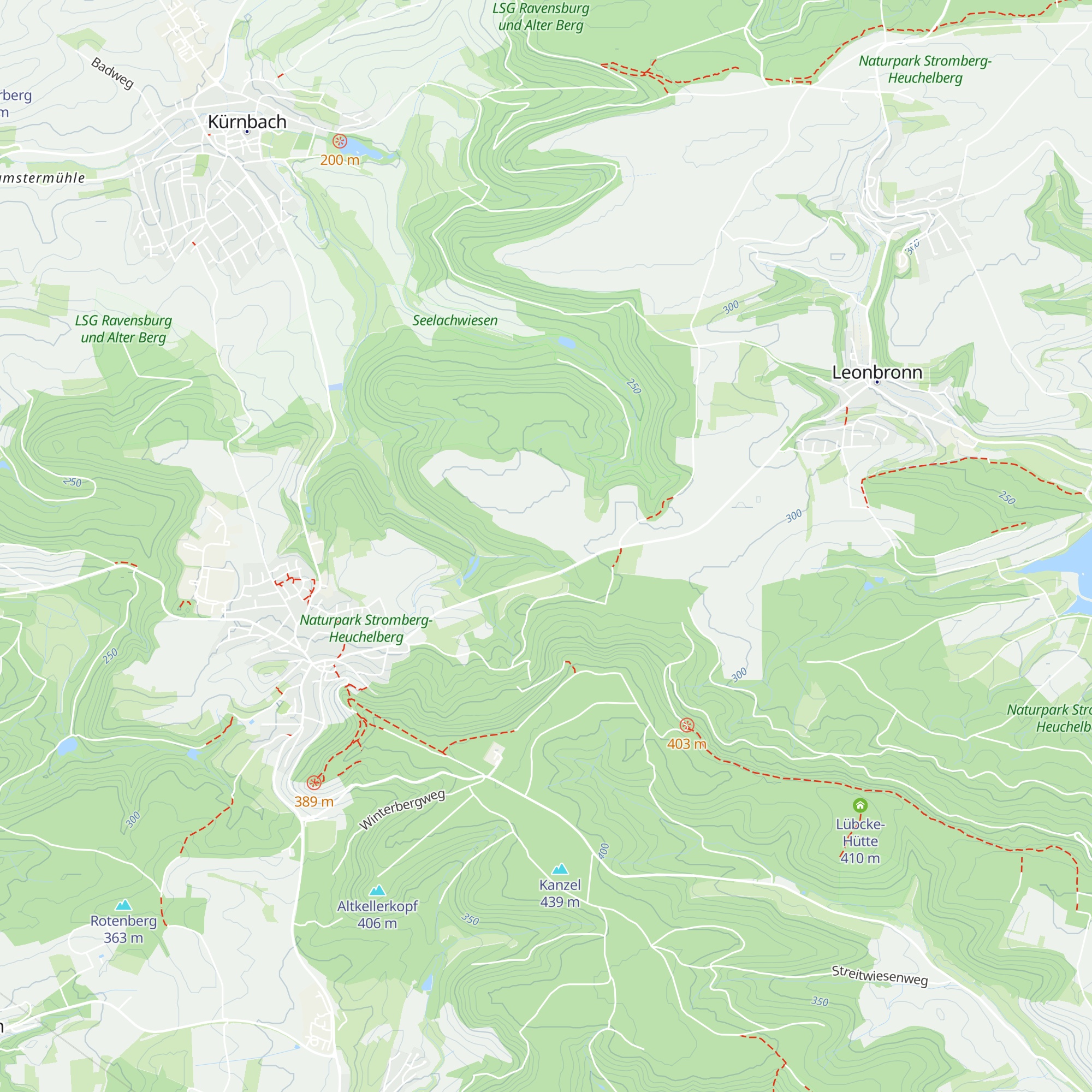 Bocksfieberhütte map