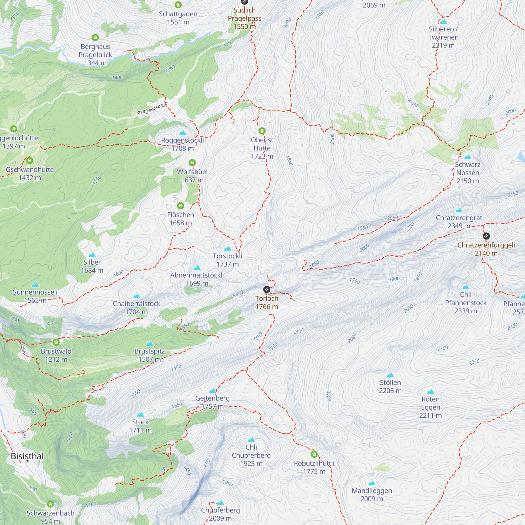 Alpwirtschaft Tor map