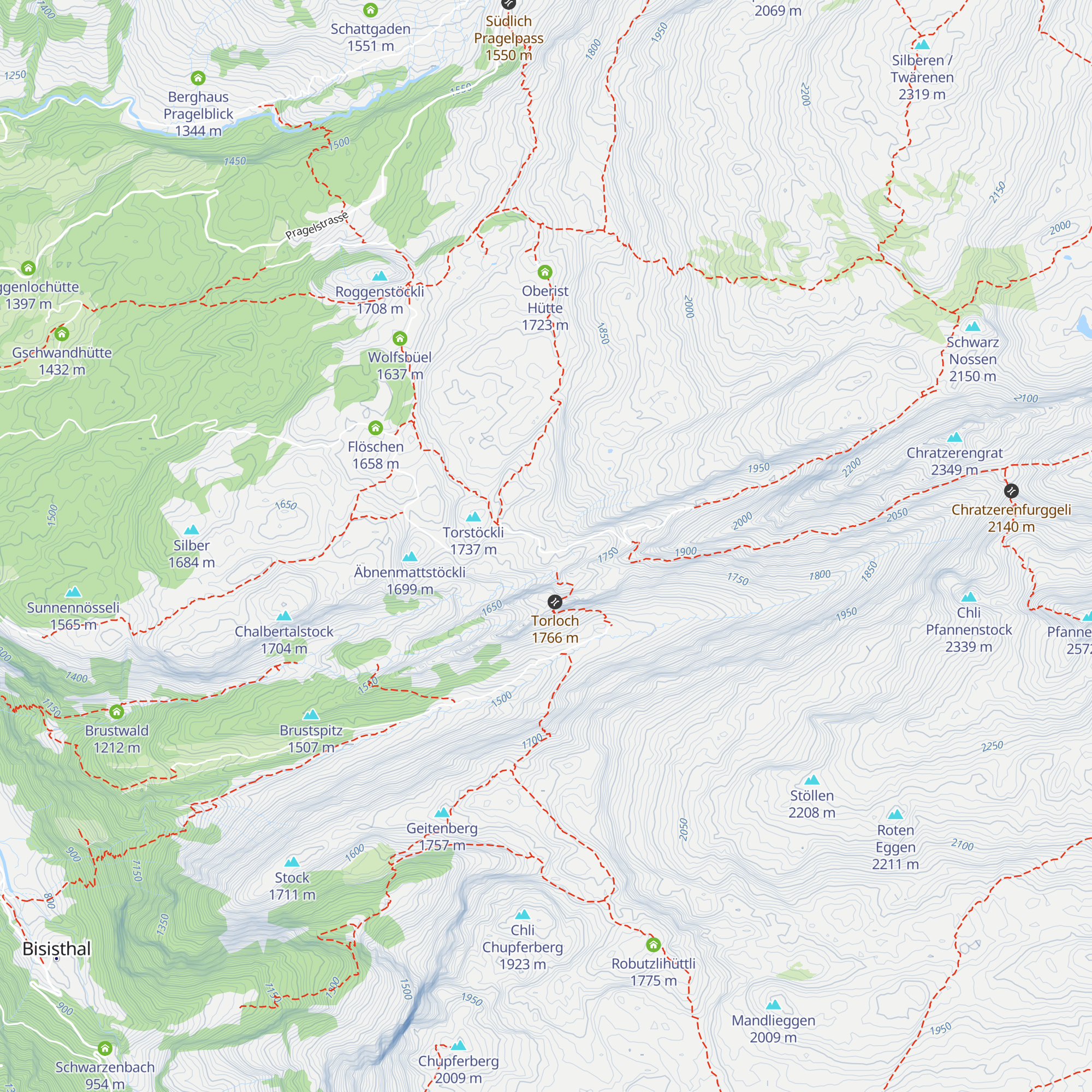 Alpwirtschaft Tor map
