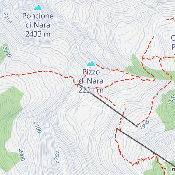 Map of Rifugio Bassa di Nara