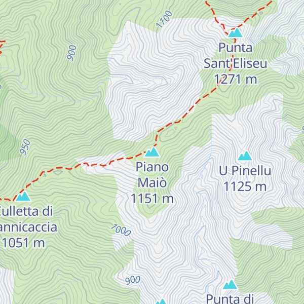 Map of Piano Maiò