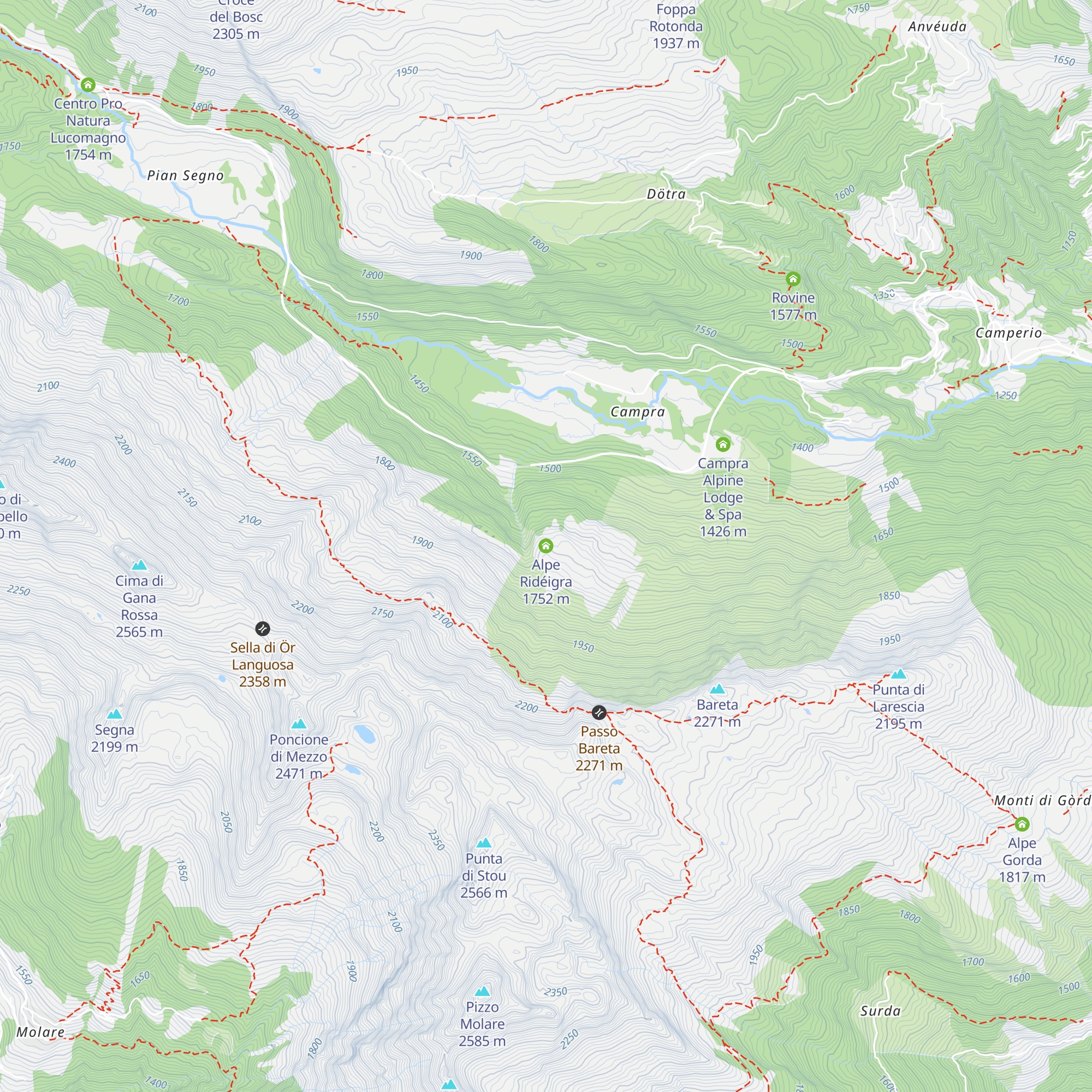 Alpe Ridéigra map