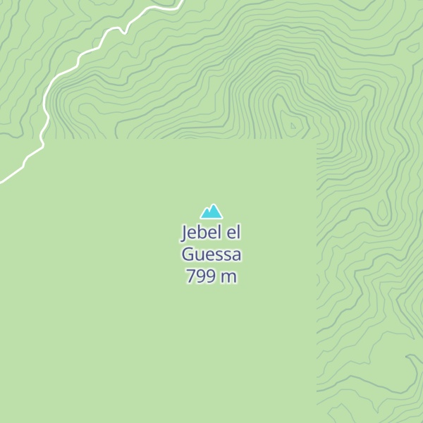 Map of Jebel el Guessa